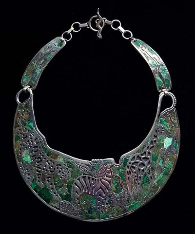 Turquoise Mosaic Animals Necklace