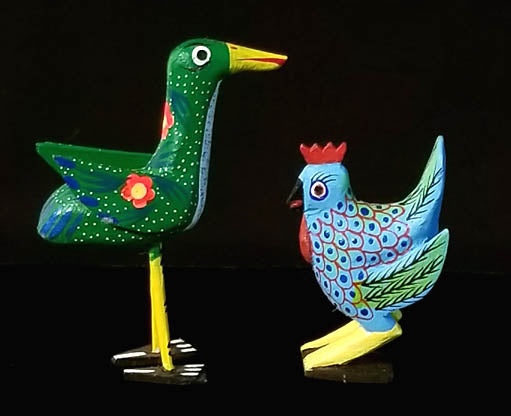 Miniature Bird and Rooster